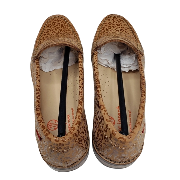 Marc Joseph | NIB East Village Leopard Nobuck Classic Leather Loafers Girl 2.5 - Picture 7 of 16